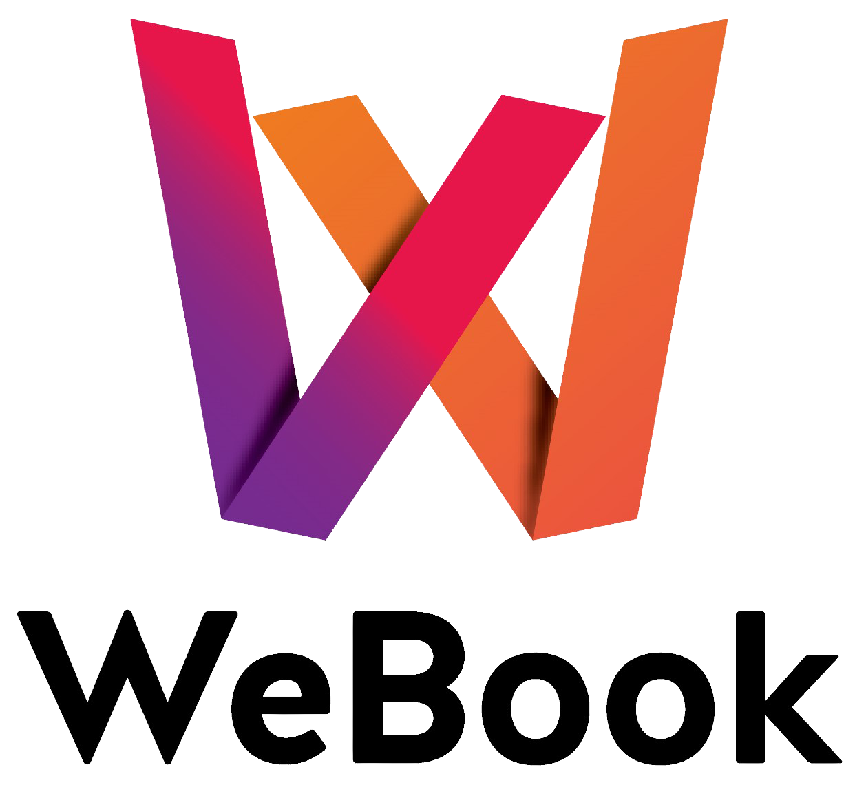 We Book neon logo